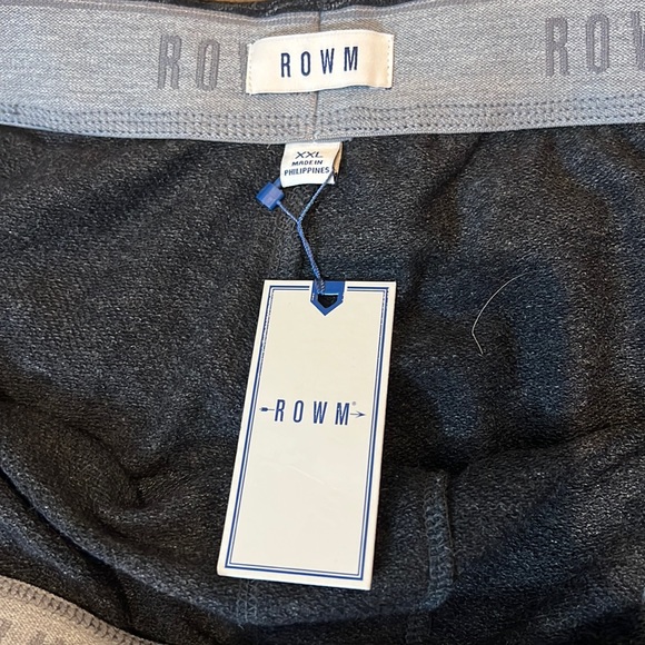 ROWM MEN’S CHARCOAL JOGGERS WITH POCKETS / SIZE XXL - Picture 3 of 7